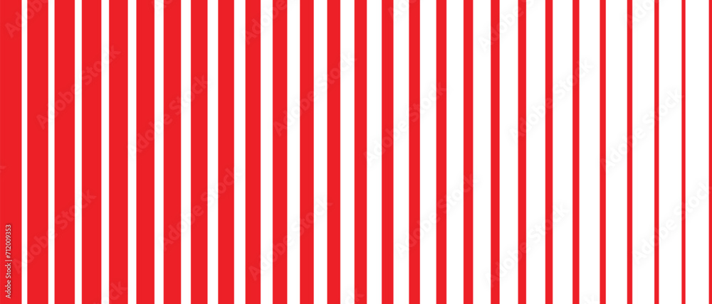Poster abstract red thin to thick line pattern design.