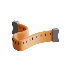 3D Measuring Model Dimensions of Quantity and Quality. 3d illustration, 3d element, 3d rendering. 3d visualization isolated on a transparent background