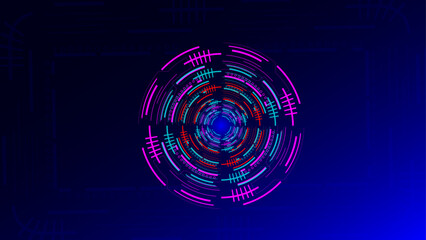  abstract futuristic dark background for network connection, computer, and communication technology. vector illustration.