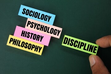 The four basic disciplines are educational sociology, psychology, history and philosophy.