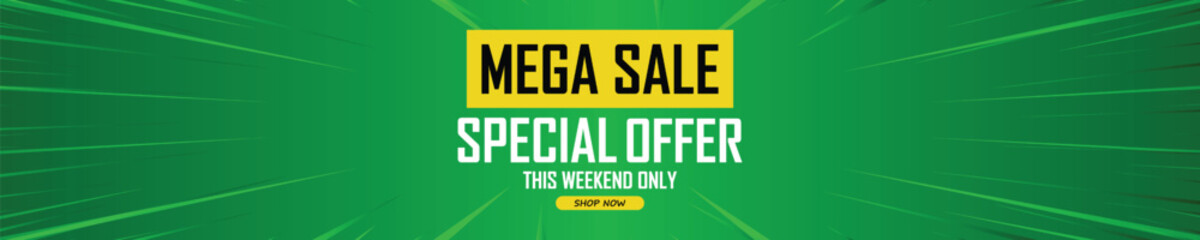 Sale banner template design . Super Sale, end of season special offer banner. vector illustration.