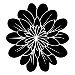 Hand drawn simple flower illustration