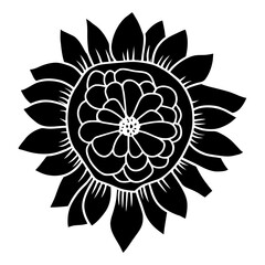 Hand drawn simple flower illustration