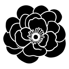 Hand drawn simple flower illustration