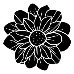 Hand drawn simple flower illustration
