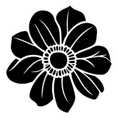 Hand drawn simple flower illustration