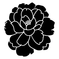 Hand drawn simple flower illustration