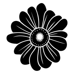 Hand drawn simple flower illustration