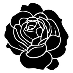 Hand drawn simple flower illustration