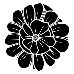 Hand drawn simple flower illustration