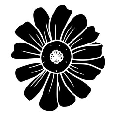 Hand drawn simple flower illustration