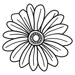Hand drawn simple flower illustration