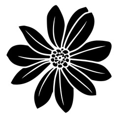 Hand drawn simple flower illustration