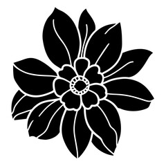 Hand drawn simple flower illustration