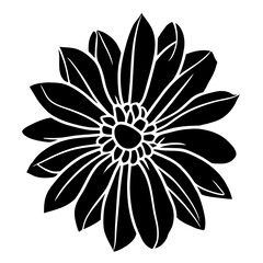 Hand drawn simple flower illustration