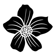 Hand drawn simple flower illustration