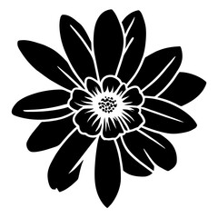 Hand drawn simple flower illustration