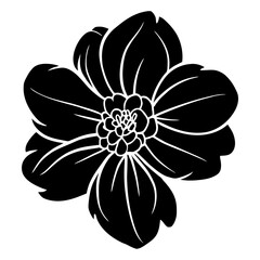 Hand drawn simple flower illustration