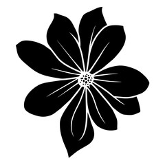 Hand drawn simple flower illustration