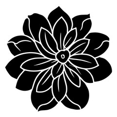 Hand drawn simple flower illustration