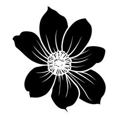 Hand drawn simple flower illustration