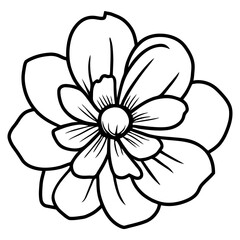 Hand drawn simple flower illustration