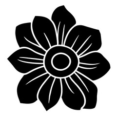 Hand drawn simple flower illustration