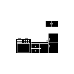 kitchen icon logo vector image