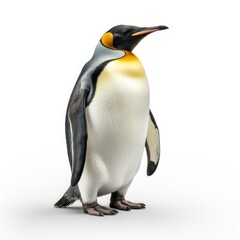 A penguin isolated on white background