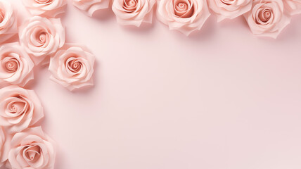 rose flower background. Wedding invitation cards. Valentine's day
