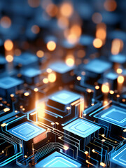 Obraz premium high technology background