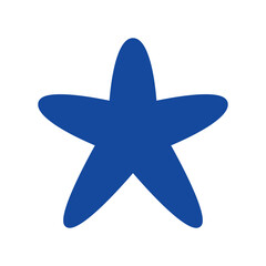 Star fish icon vector or logo illustration style