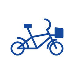 Fototapeta premium Bicycle icon vector or logo illustration style