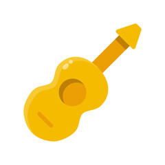 Guitar icon vector or logo illustration style