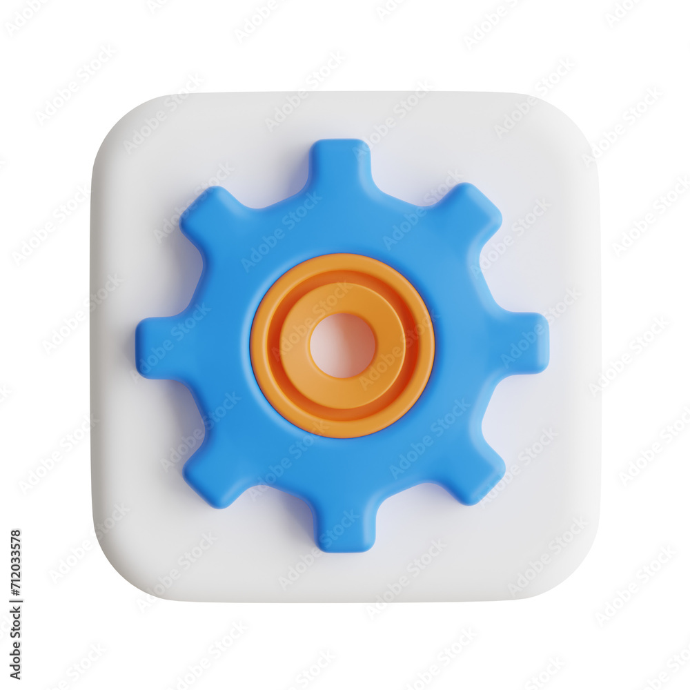  3d settings model customizing your digital experience for optimal performance. 3d illustration, 3d e