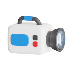 3D Video Recorder Model Transforming Ideas into Moving Images. 3d illustration, 3d element, 3d rendering. 3d visualization isolated on a transparent background