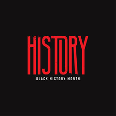 Black History Month vector template. Design for banner, greeting cards or print.