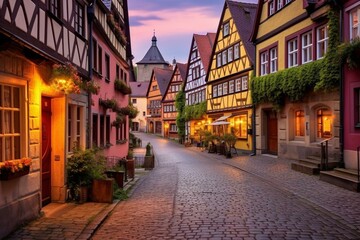 Fototapeta na wymiar Historic town, Minden, Germany. Generative AI