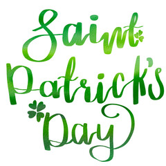 Fototapeta premium Saint Patricks Day Watercolor PNG Clipart