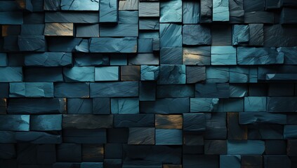 Abstract background made of cubes. Created with Ai - obrazy, fototapety, plakaty