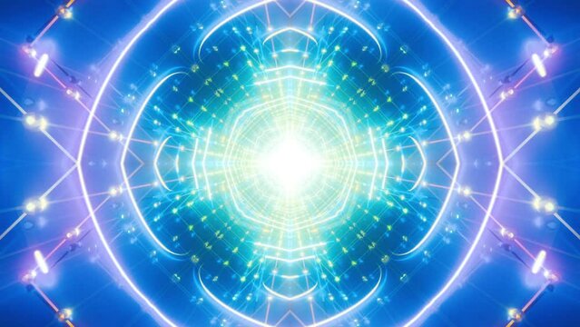 Mandala 3D Kaleidoscope seamless loop Psychedelic