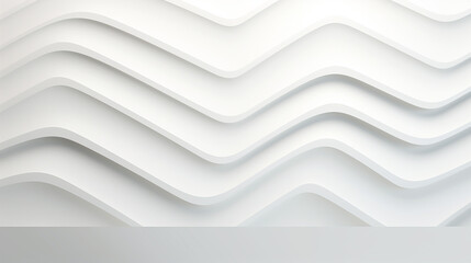 white zig zag futuristic background 3d illustration