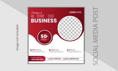 Amazing business social media post design