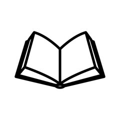 reading book line icon logo vector image