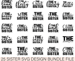 Sister SVG Design Bundle, Brother & Sister SVG Design Bundle