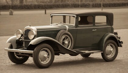 vintage car on the street