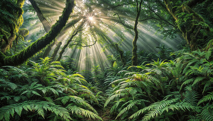 Emerald Embrace: Where Sunlight Whispers through Leaves, a Canvas Woven with Verdant Dreams.
Mossy Symphony: Sunlight Dappled on Ancient Trunks, Whispers of Wind in Fern and Forest Floor.