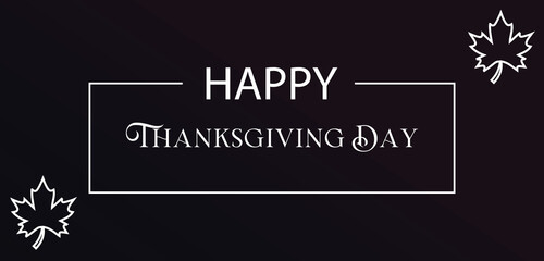 Happy Thanksgiving usa Text illustration Design