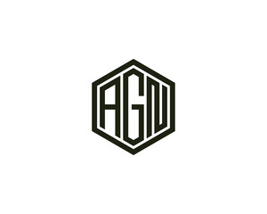 AGN LOGO DESIGN VECTOR TEMPLATE
