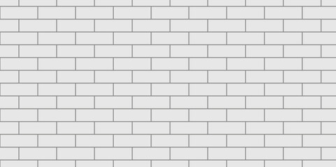 White brick wall background texture. White background wall brick. seamless square brick blank pattern.